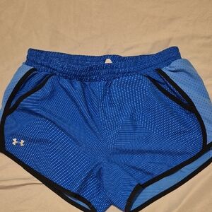 Under Armour Women's Dotted Blue Athletic Shorts
